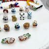 Керамические расписанные вручную бусины для милых животных-подвесок для браслетов, ожерелий и ювелирных изделий своими руками