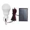 LED Solar Lamp White Camping Light 5V With Solar Panel Hanging Bulb Turn On/off For Outdoor Garden Camping Tent Fishing