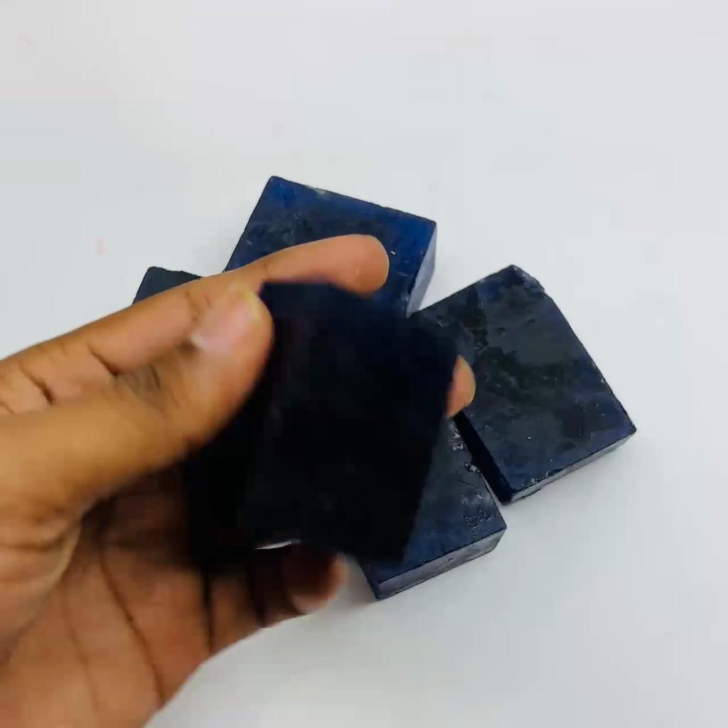 Natural Blue Sapphire Loose Gemstone Uncut 180.85 ct Rough September Birthstone for Gem Collections
