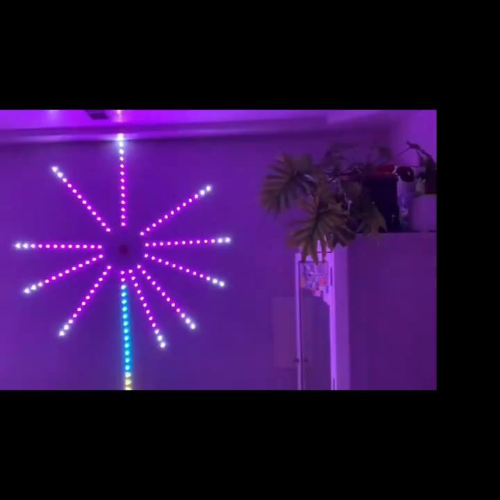 Фейерверки с дистанционным управлением Светодиодные ленты RGB Умные танцевальные огни Музыкальная вечеринка Ритм Красочные огни