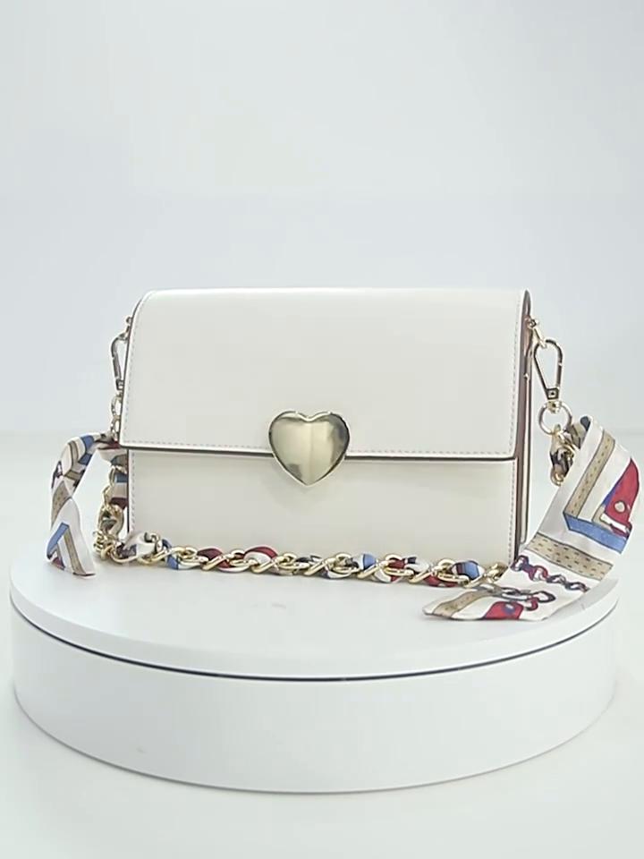 Сумка-сумка, новинка 2023, модная цепочка для отдыха, маленькая квадратная сумка, кожаный диагональный шарф на одно плечо, сумка Love Bag