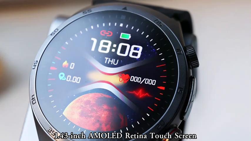 SACOSDING Smart Watch Men Air Pump Sphygmomanometer ECG Blood Pressure Voicebroadcast Airbag Wristband Health Monitoring Smartwatch