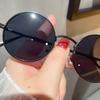 Винтажные мужские солнцезащитные очки, женские солнцезащитные очки в ретро-панк-стиле с круглой металлической оправой и цветными линзами, модные очки