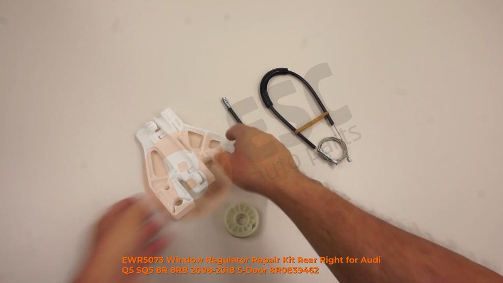 EWR5073 Window Regulator Repair Kit Rear Right for Q5 SQ5 8R 8RB 2008-2018 5-Door 8R0839462