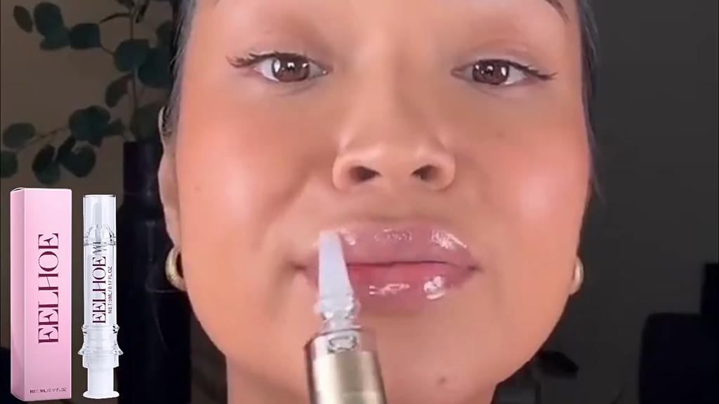 EELHOE Instant Volumising Lip Plumper Oil Collagen Moisturizer Care Lip Mask Repairing Reduce Lip Fine Lines Brighten Makeup Lipgloss