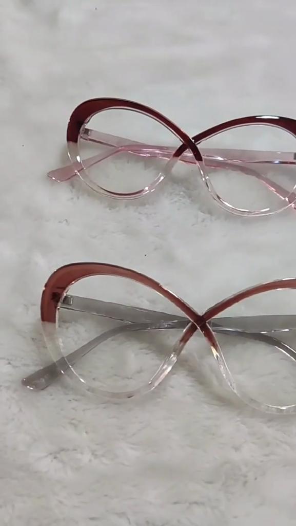 Fashion Oversized Frame Ladies Hyperopia Glasses Vintage Round Finished Reading Plus Eyeglasses Prescription Presbyopia Diopter