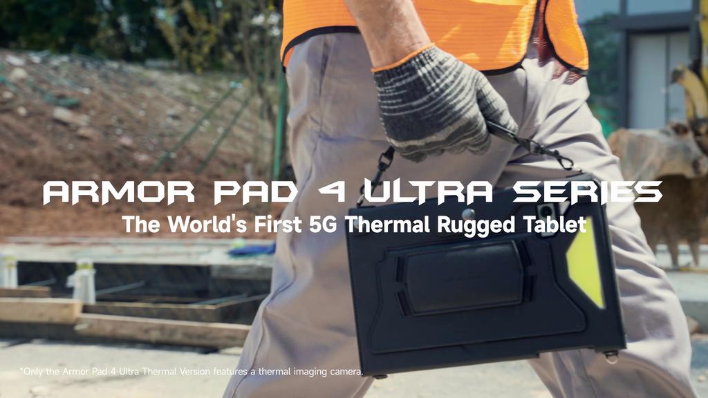 Ulefone Прочный планшет Armor Pad 4 Ultra 5G IP68/IP69K, светодиодная подсветка, батарея 11800 мАч, до 16 ГБ + 256 ГБ, 50 МП