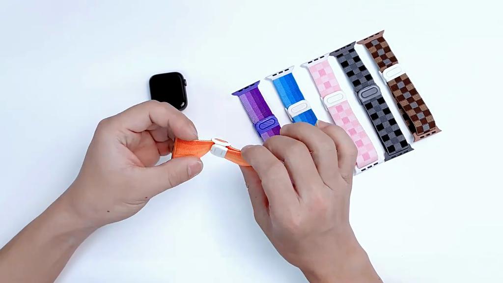 Нейлоновый ремешок для Apple Watch Series Watch 9 8 Ultra 2 7 6 5 38 42 мм, сменная петля для ремешка для Iwatch Series 3 45 мм 49 мм