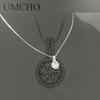 Umcho Solid 925 Sterling Silver Jewelry Zircon Ring Pendants Necklaces For Women Wedding Jewelry Set