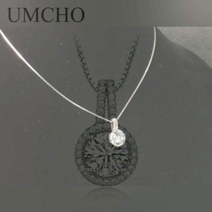 Umcho Solid 925 Sterling Silver Jewelry Zircon Ring Pendants Necklaces For Women Wedding Jewelry Set