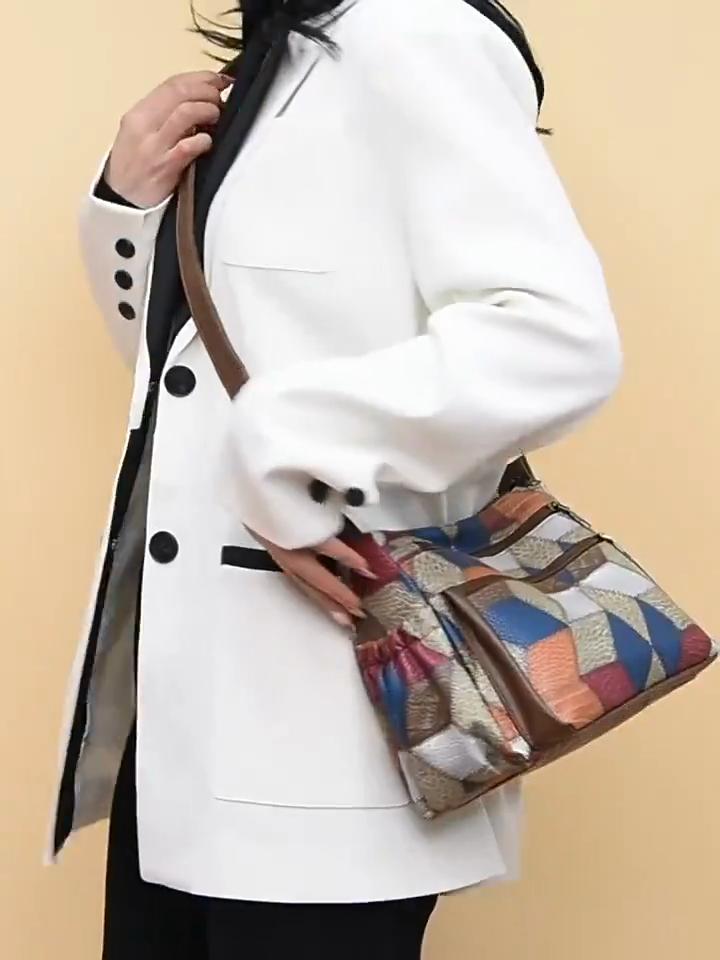 Yogodlns Женские сумки-мессенджеры, новая сумка из искусственной кожи с наклоном, женская сумка через плечо, винтажная сумка в клетку