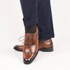High Quality Oxford Dress Shoes Men Genuine Cow Leather Suit Shoes Lift Brogues Wedding Formal Elevator Shoes