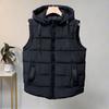 Plus Size L-7XL Men Warm Vest Hooded  New Casual Autumn Winter Sleeveless Jackets For Men