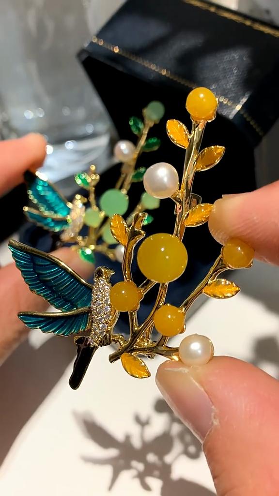 Senior Brooches Flower Leaf Brooch Pins for Women Suit Pendant Fashion Brooches Jewelry