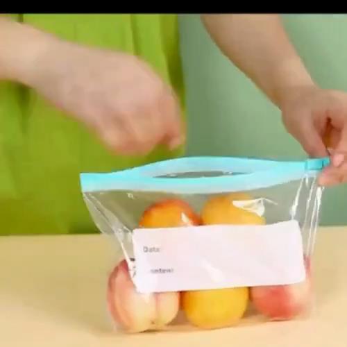 Три спецификации пакетов для хранения свежих продуктов на молнии, пакеты для классификации продуктов, пакеты для хранения свежих продуктов с герметичной застежкой, хранение и консервация на кухне
