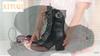 High-heeled Genuine Leather Women Winter Boots Thick Wool Warm Women Marton Boots High-quality