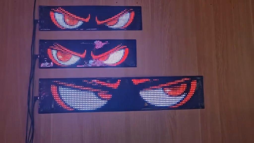 Devil's Eye Car Display With Application And Remote Control Dynamic Big Eyes Matrix LED Screen