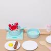 Kids Cooking Toy Set With Wooden Pots And Pans For Role Play And Sensory Development