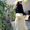 Handmade Straw Handbag for Women Summer Beach Tote Woven Shoulder Bags Bohemia Knitted