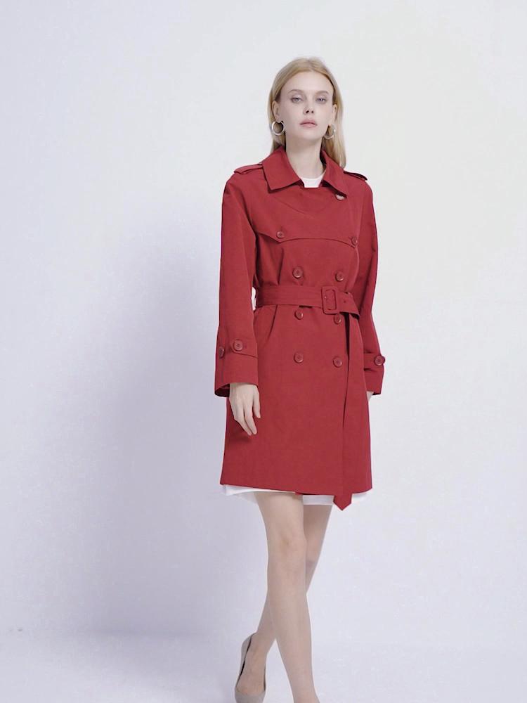 Cinemore Spring Long Trench Coat for Women Casual Windbreaker Jacket Double Breasted Lapel Belted Windproof Female Overcoat Office 2F2039