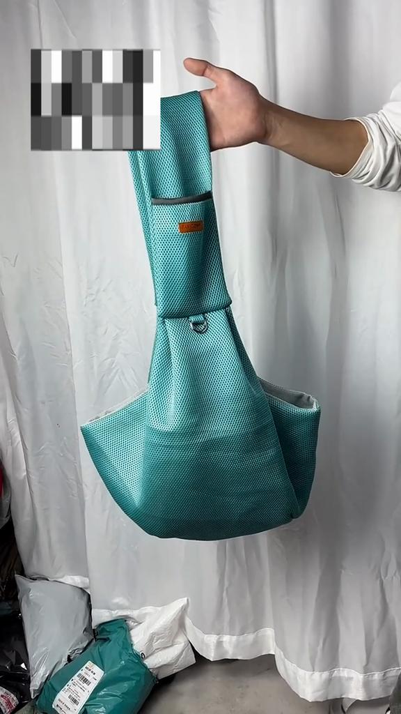 Mesh Polyester Breathable Dog Bag Pet Crossbody Shoulder Bag Outdoor Travel Portable Cat Puppy Sling Bag Tote Carrying Supplies