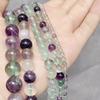 Натуральный камень, разноцветные флюоритовые круглые свободные бусины, прядь 15 дюймов, 4, 6, 8, 10, 12 мм, размер на выбор для изготовления ювелирных изделий
