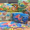Железный ящик из 60 предметов, деревянная головоломка, мультяшная плоская головоломка, версия головоломки, детские развивающие игрушки для раннего образования