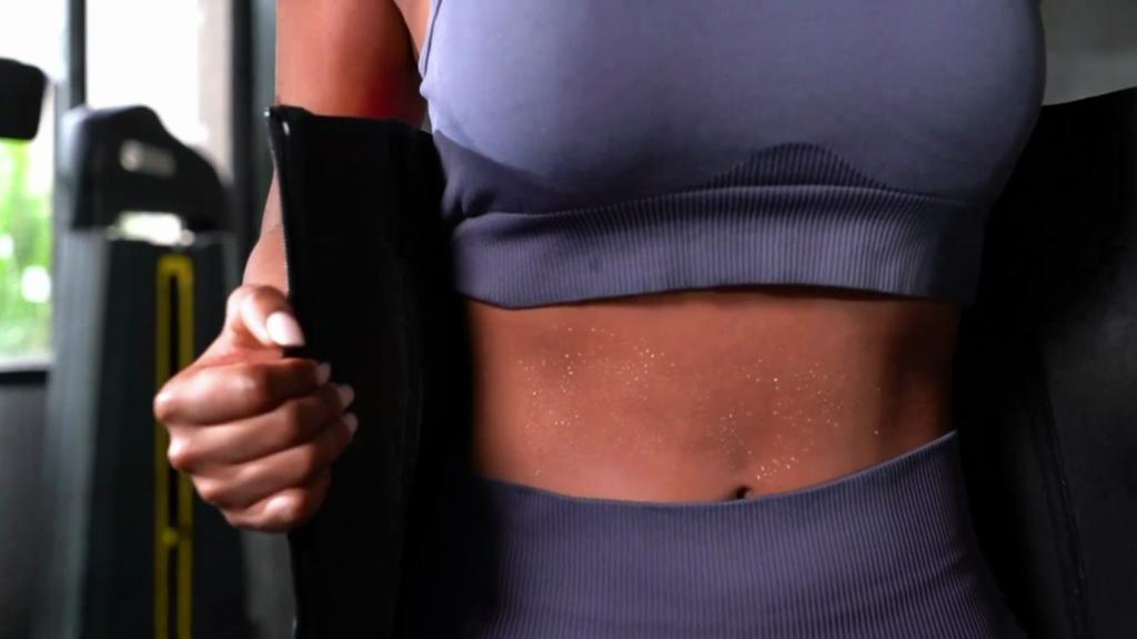 Women Sweat Waist Trainer Trimmer Belt Workout Sauna Body Shaper Corset Tummy Control Weight Loss Back Support Slimming Shapewear