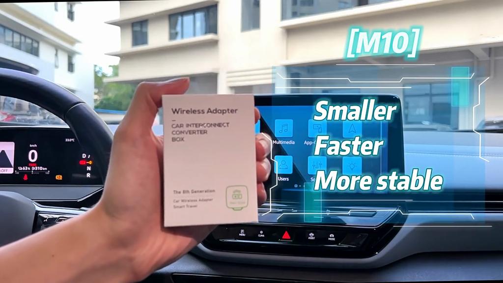 2-в-1 Беспроводной адаптер CarPlay Проводной в беспроводной адаптер CarPlay Plug & Play Для автомобиля с проводным CarPlay/ Android Auto