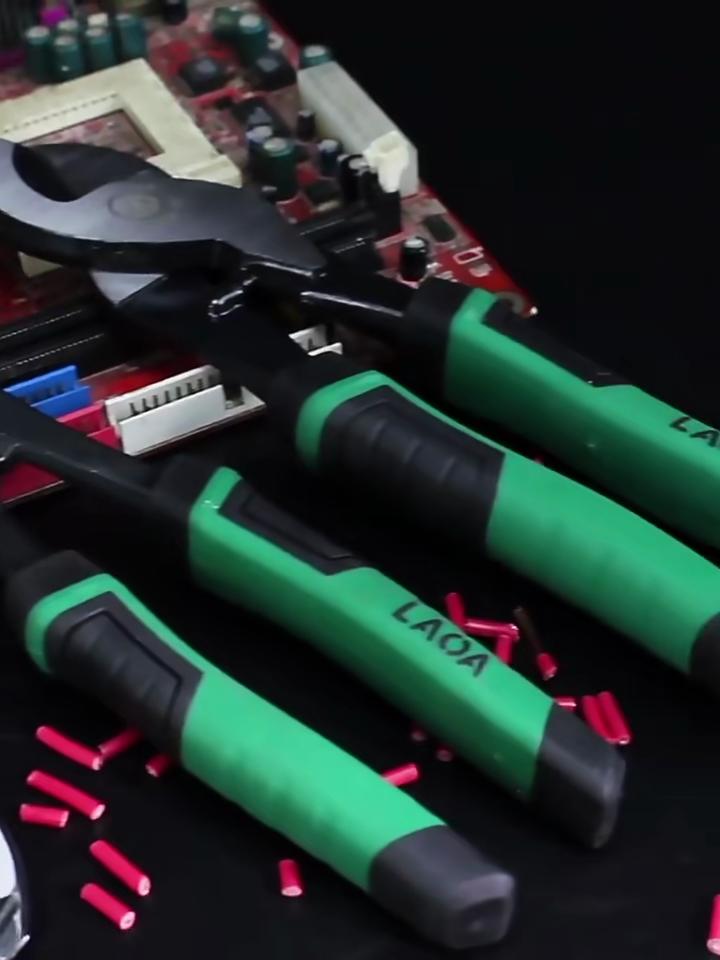 LAOA Практичные многофункциональные кусачки для кабеля, зачистки проводов, CR-V, инструмент для резки электрооборудования, 6 дюймов, 8 дюймов, 10 дюймов, плоскогубцы для резки кабеля