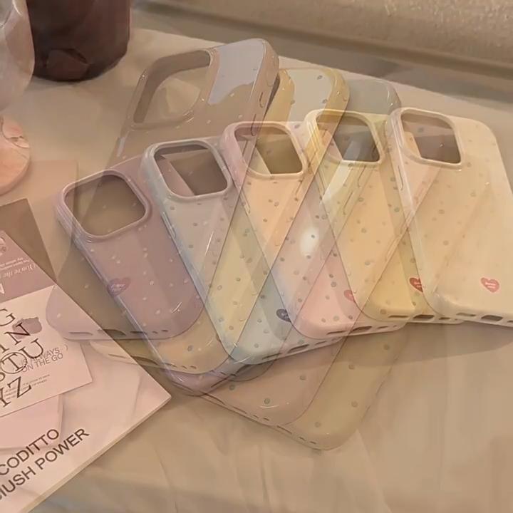 Подходит для Apple IPhone 16, IPhone 17, Color Blocking, Минималистичный горошек, IPhone 15 Pro Max, IPhone 14 Полное покрытие и IPhone 13 Свежий стиль