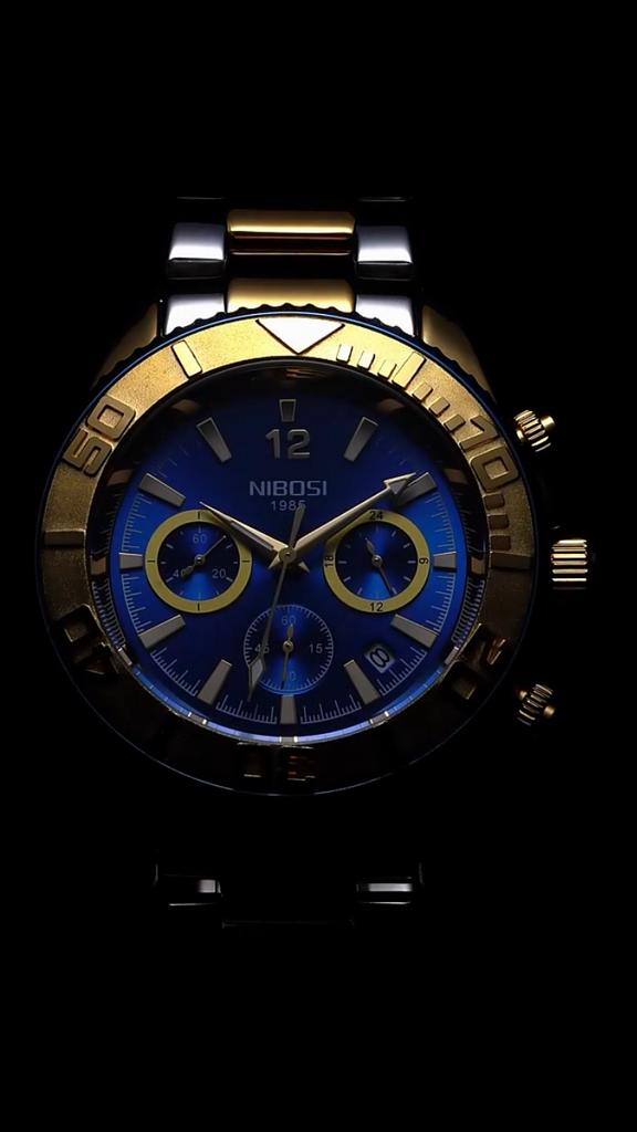 Роскошные деловые мужские часы с хронографом из нержавеющей стали с большим циферблатом, кварцевые часы с подсветкой, наручные часы Relogio Masculino