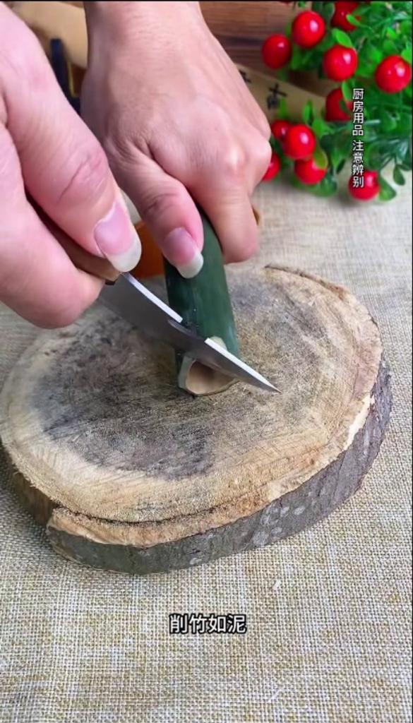 Stainless Steel Hammer Pattern Meat Knife Butcher Cleaver Knife for BBQ, Picnic, Kitchen