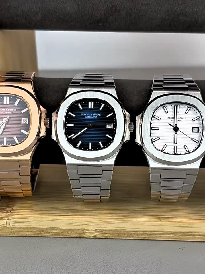 Новые мужские часы Specht&Sohne, механические часы, Япония, Miyota 8215 Movt, розовое золото, нержавеющая сталь, классические часы 5711, водонепроницаемые