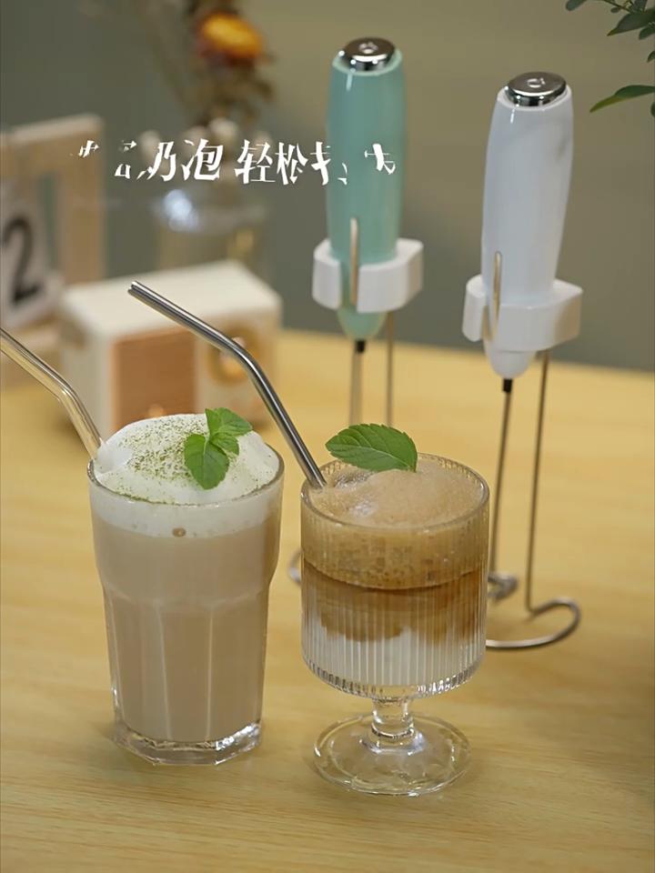 Electric Milk Frother Powerful Stainless Steel Drink Mixer Coffee Cappuccino Chocolate Foam Maker for Hot Drinks