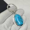 Серебряный кулон с натуральным бирюзовым камнем из стерлингового серебра 925 пробы — дизайн ручной работы, повседневные украшения, уникальные кулоны, подарки на День отца