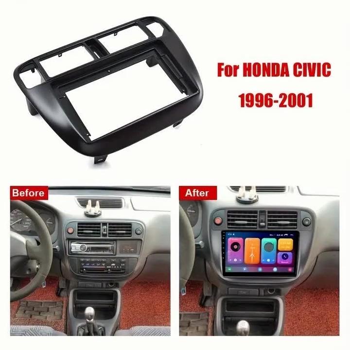 Для Honda Civic (ЭЖ/ЭК/ЭМ) 1995-2001 9-дюймовая ABS Накладка-рамка рычага переключения передач центральной консоли автомобиля Декор интерьера