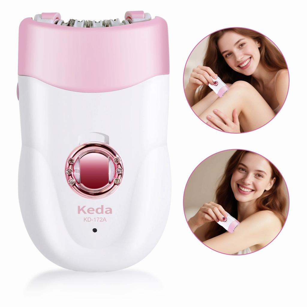 Женский эпилятор Электрическая эпиляция Лицо Тело Леди Бикини Ноги Руки Подмышки Удалитель волос Подмышки Перезаряжаемый