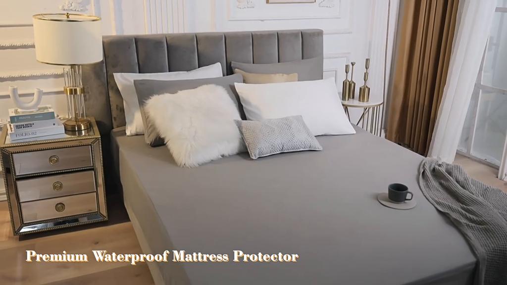 Waterproof Mattress Protector Cover Elastic Fitted Sheet Breathable Pad Bed Double 2 People Couple Bedspread No Pillowcase