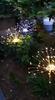 60/90/150/200 LED Solar Fireworks Lights Outdoor Decorative Multicolor Starburst Waterproof Lamps with 8 Modes for Garden Path