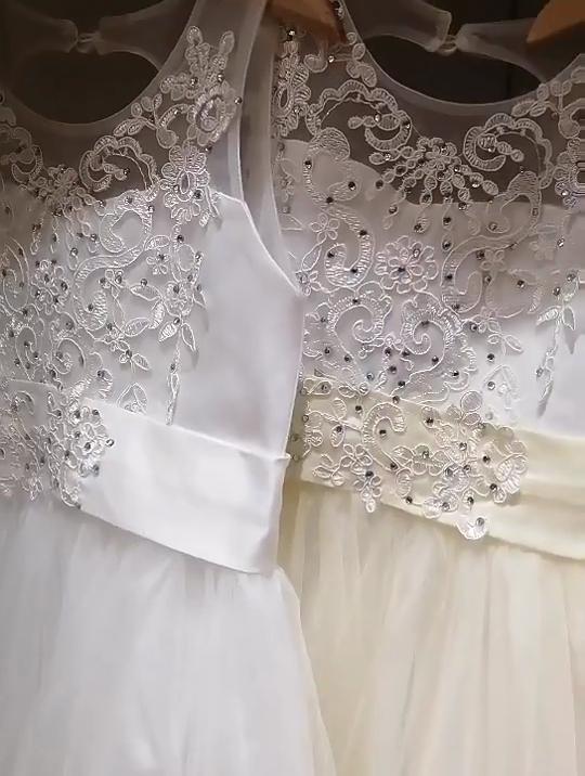 2024 Кружевные длинные платья для выпускного вечера для девочек, детские платья подружки невесты для девочек-подростков, праздничное платье для девочек, детское вечернее платье принцессы, официальное свадебное платье