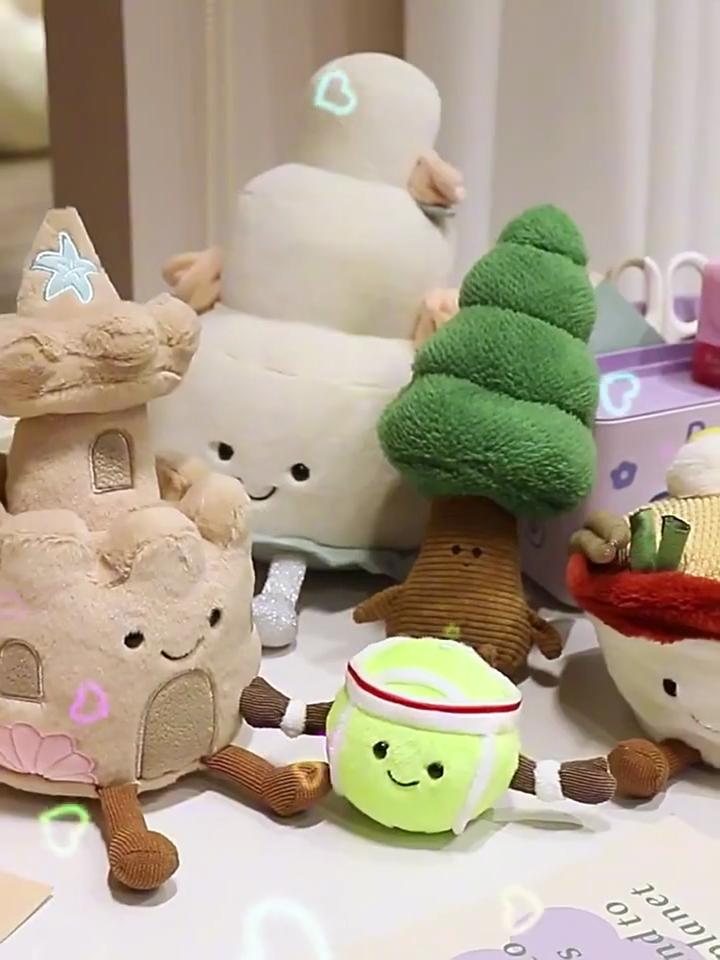 Charming Jc Fun Plush Figurine With Unique Pine Tree And Ramen Design Ideal For Gift Giving