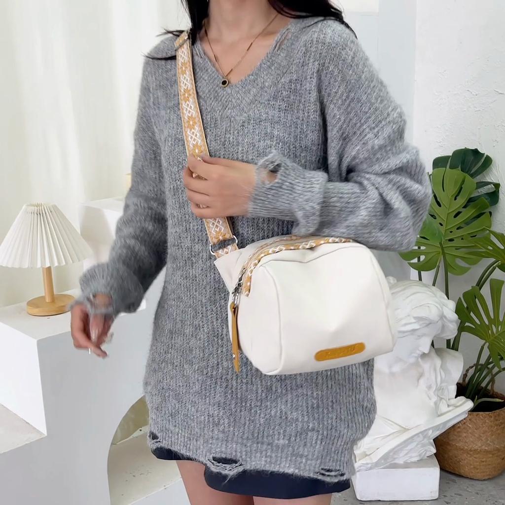 Korean Fashion Women Crossbody Bags Shell Nylon Bag Ladies Small Purses and Handbags Shoulder Bag Women