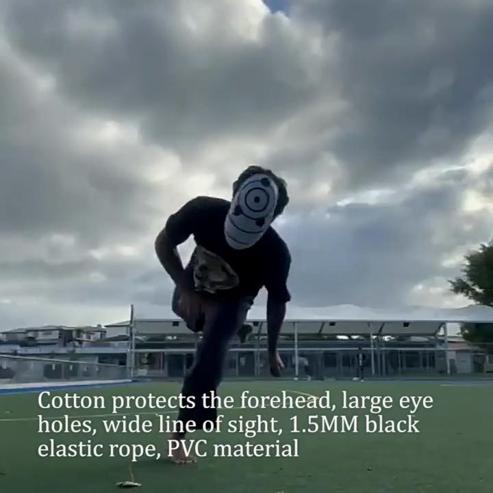 Takedown Alfie Naruto Uchiha White Plastic Anime Mask Dark Children COS Halloween Horror Props