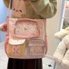 Женская контрастная сумка через плечо с принтом звезд, в стиле колледжа