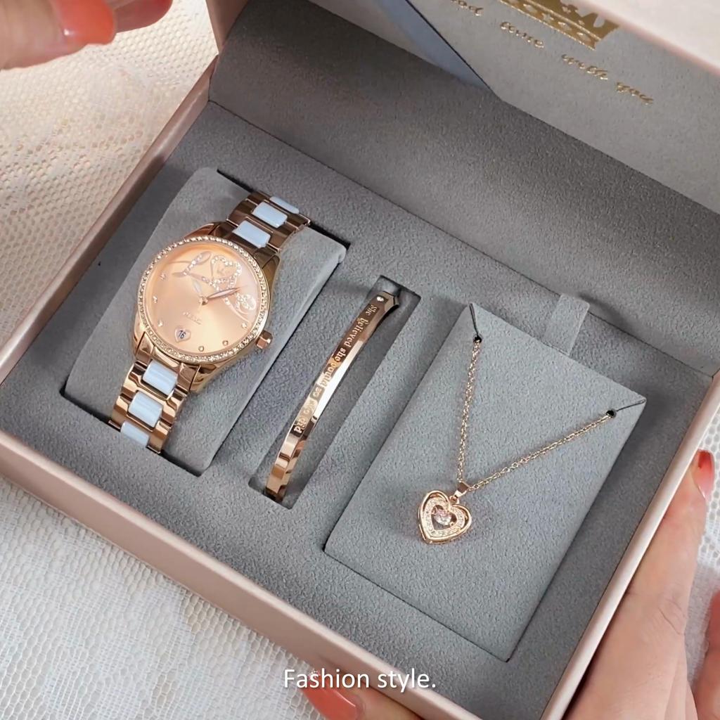 OLEVS Новые лучшие женские часы Love Diamond Dial, женские часы, полностью автоматические роботизированные часы