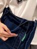 Portable Denim Bag Women's Shoulder Bag Student Crossbody Bag Tote Hand Bag