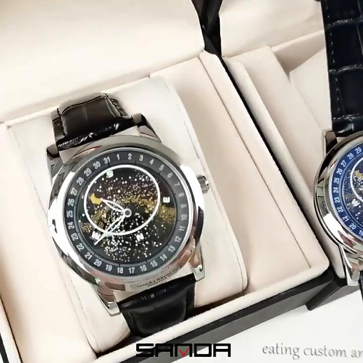 SANDA New Watch Full Machinery and Fashion Trends Rotating Dial Men's Watch