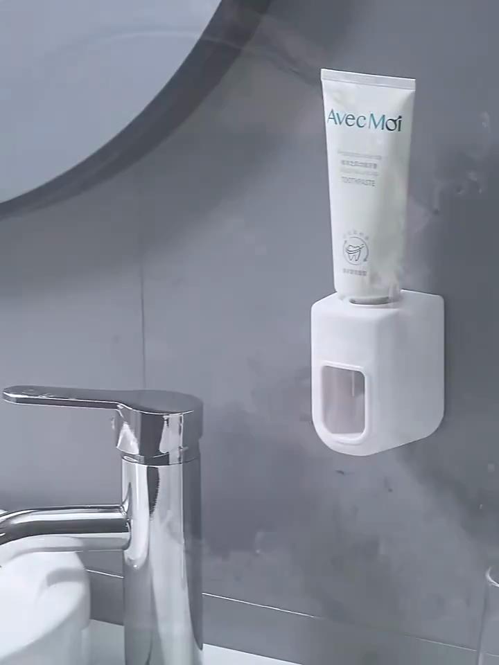Креативный настенный автоматический дозатор зубной пасты, аксессуары для ванной комнаты, водонепроницаемый соковыжималка для ленивой зубной пасты, держатель зубной щетки