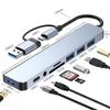Док-станция типа C 8 в 2, USB-разветвитель, адаптер USB C-концентратор, высокоскоростная передача 5 Гбит/с, USB 3.0 2.0 3.5, аудиоразъем, устройство чтения карт SD/TF, OTG-адаптер